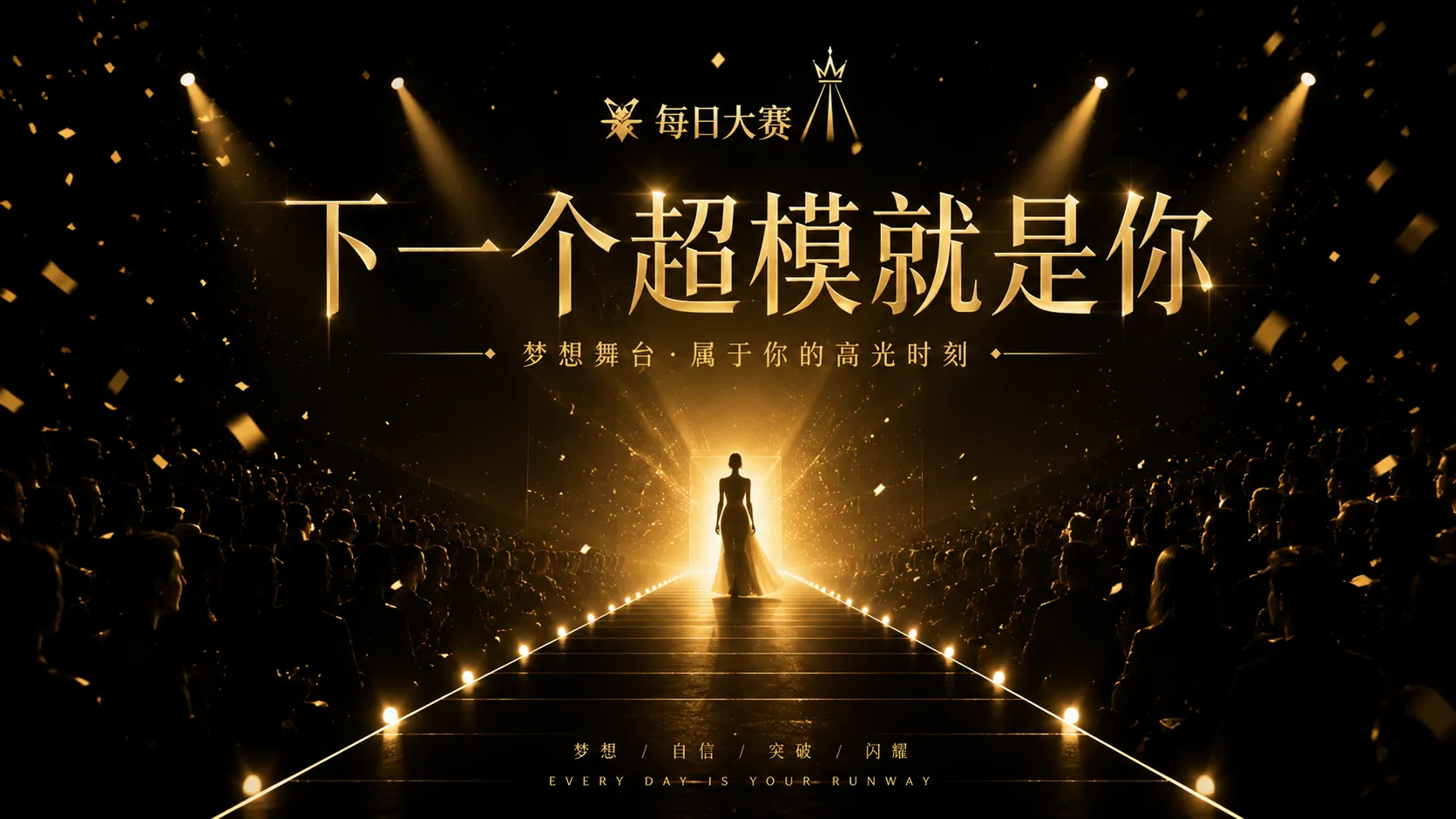 每日大赛舞台与模特赛事封面